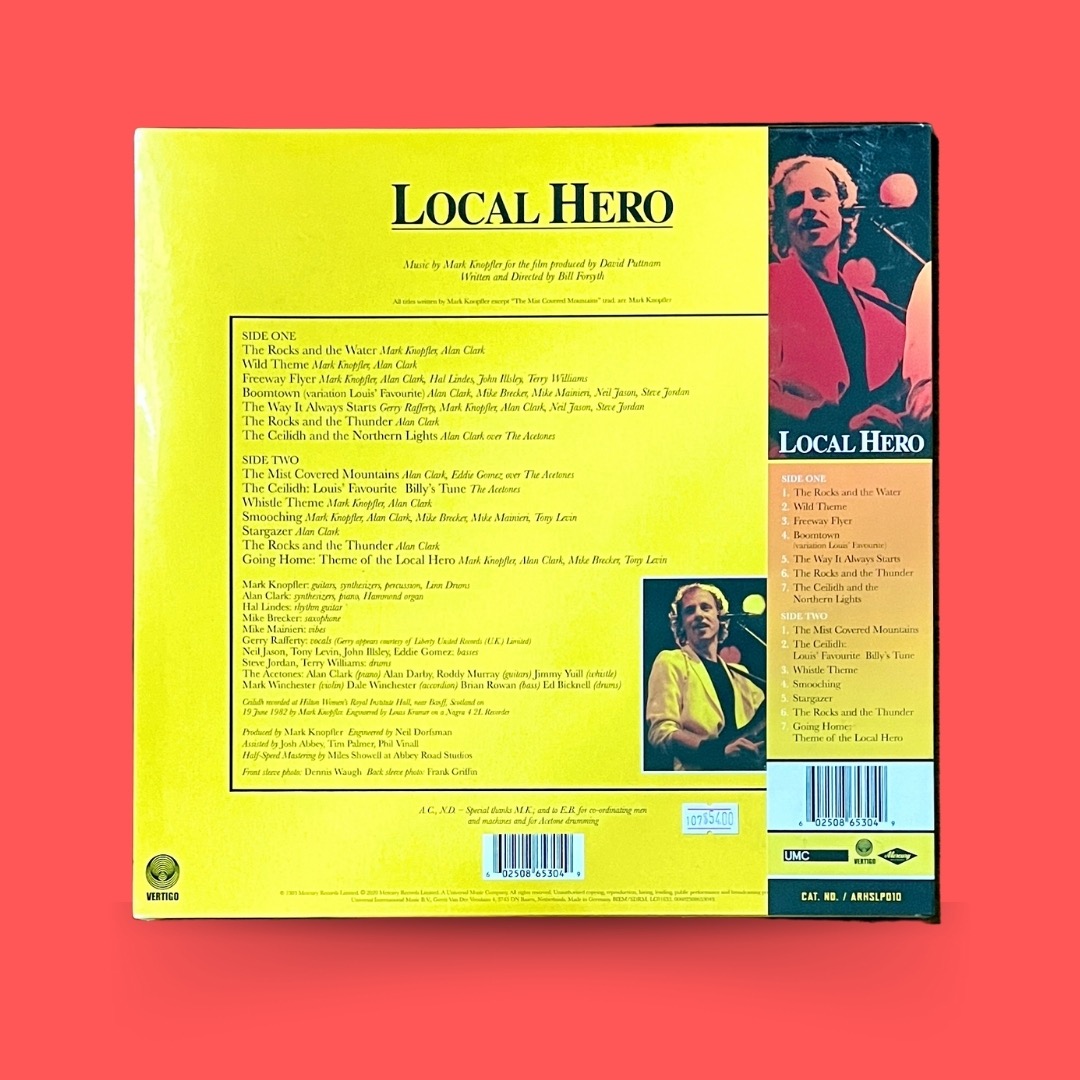 Vinyl Mark Knopfler Local Hero Soundtrack