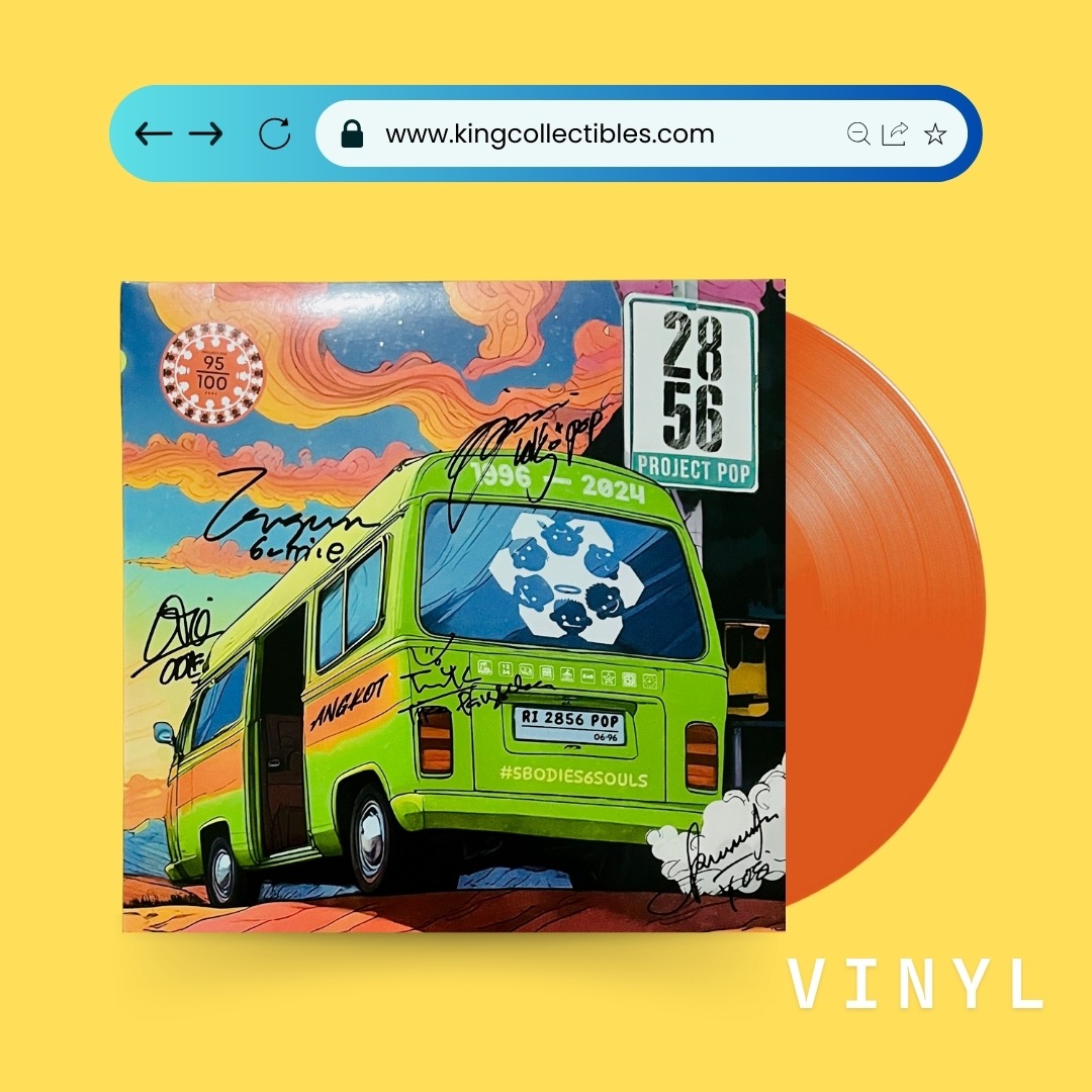 Vinyl Project Pop 2856 Orange Edition no. 95 signed by the band