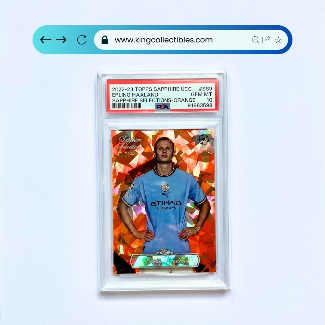 Erling Haaland 2022-23 Topps Shappire Selection UCC - Orange