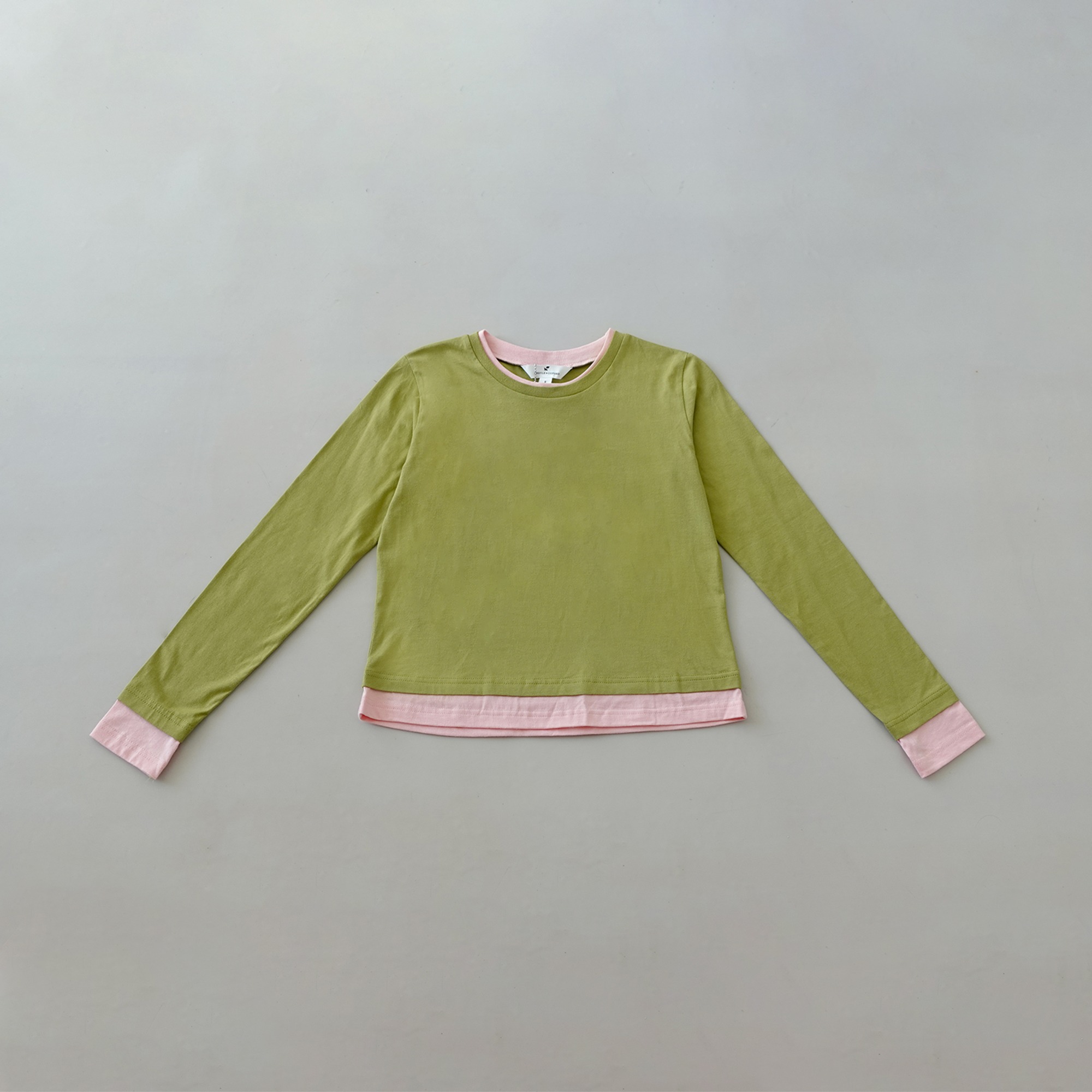 Pistachio LS Peep Tee