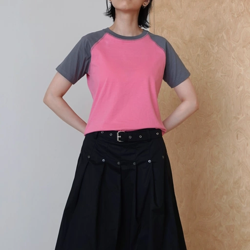 Image of Candy Pink Raglan Tee
