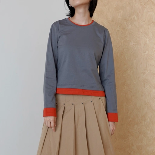 Popy Seed LS Peep Tee