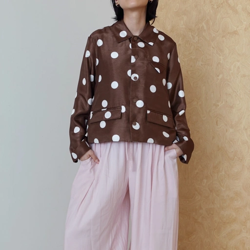 Polkadot Shirt Jacket