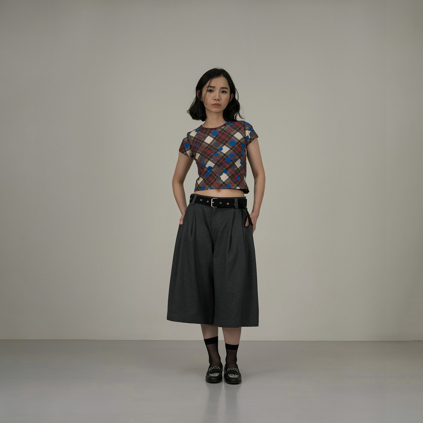 Polka on Tartan Baby Tee