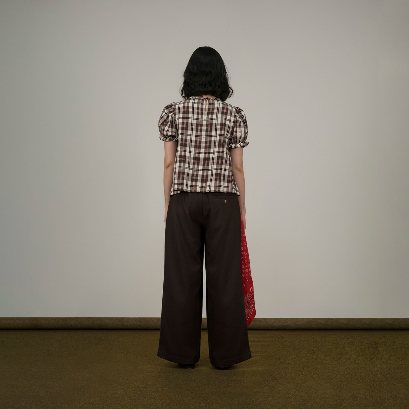 Fluid Pleated Pants in Coffee