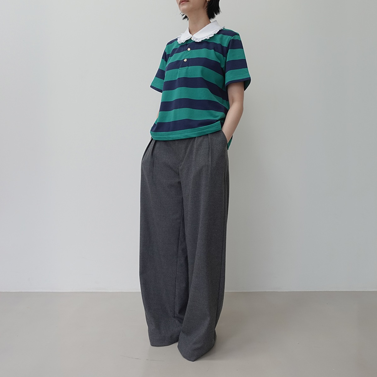Peterpan Stripes Polo Shirt - Green