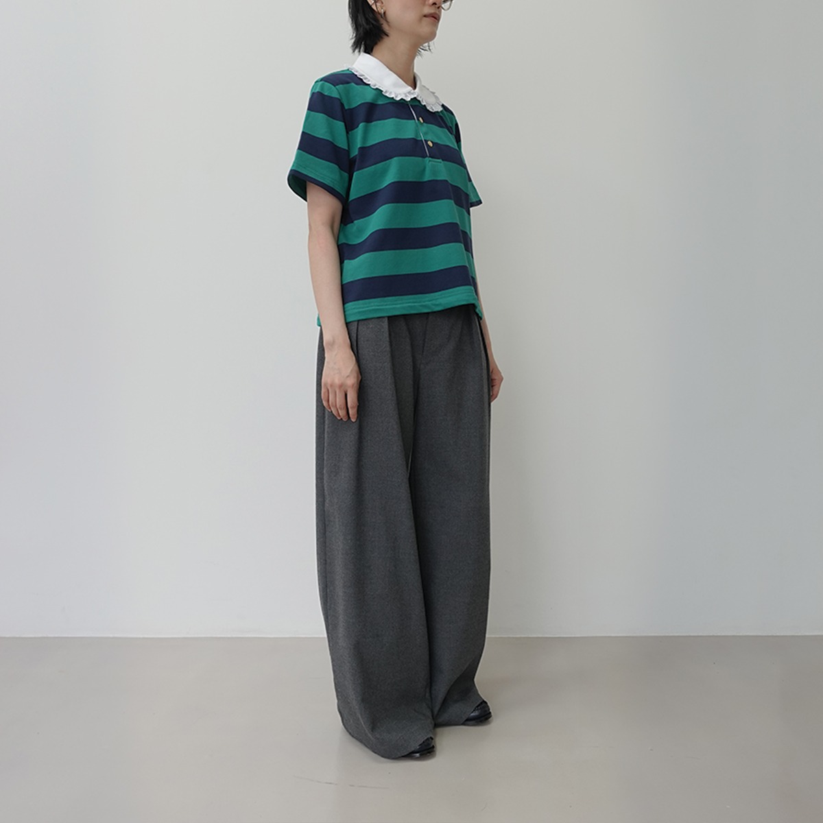 Peterpan Stripes Polo Shirt - Green