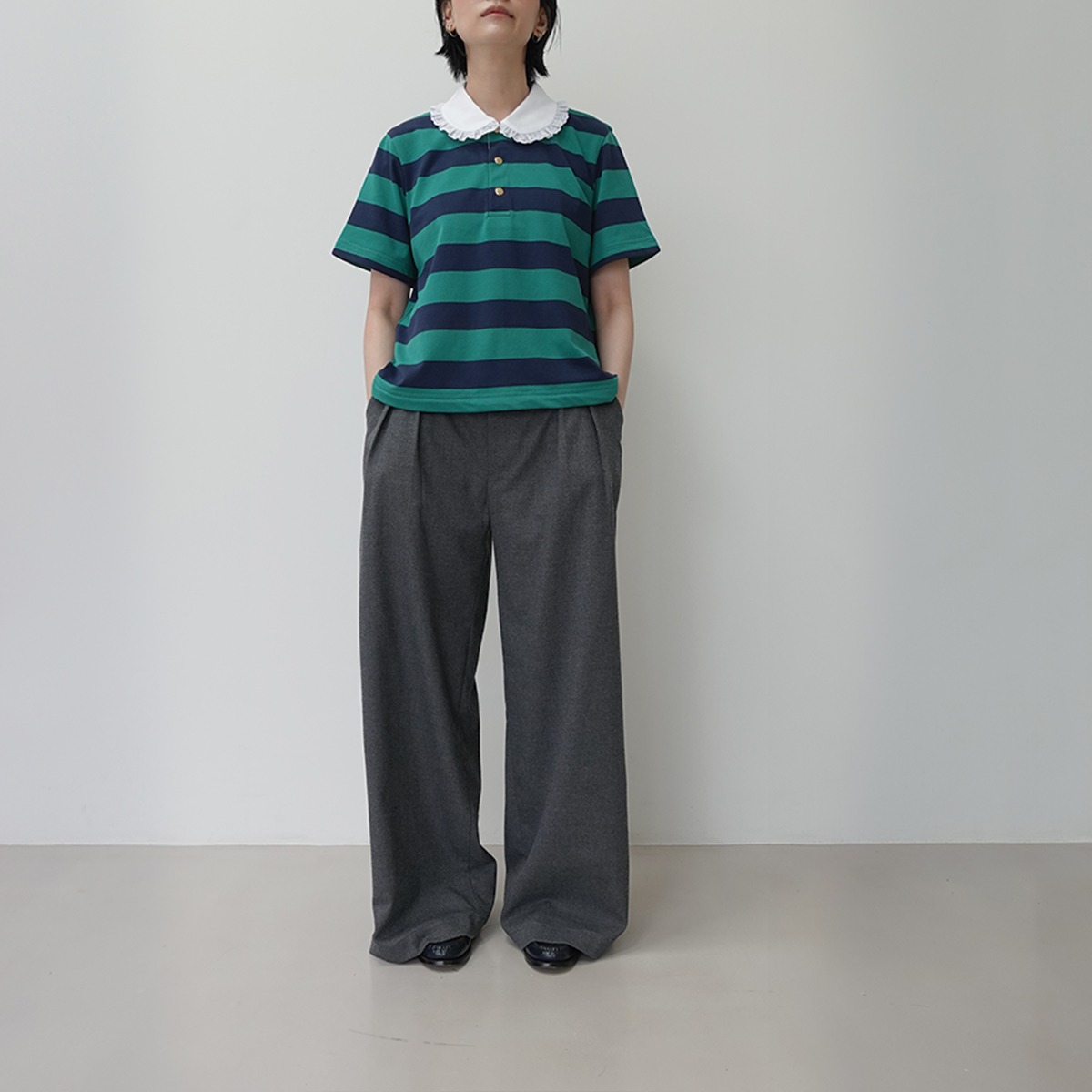 Peterpan Stripes Polo Shirt - Green