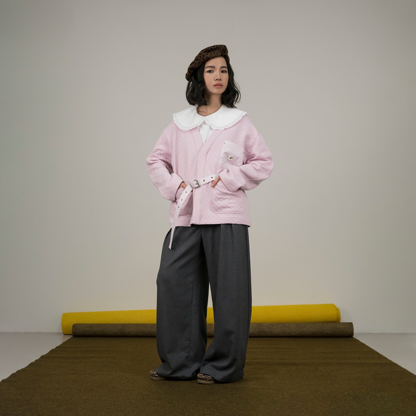 A&O Chore Cardigan in Pink