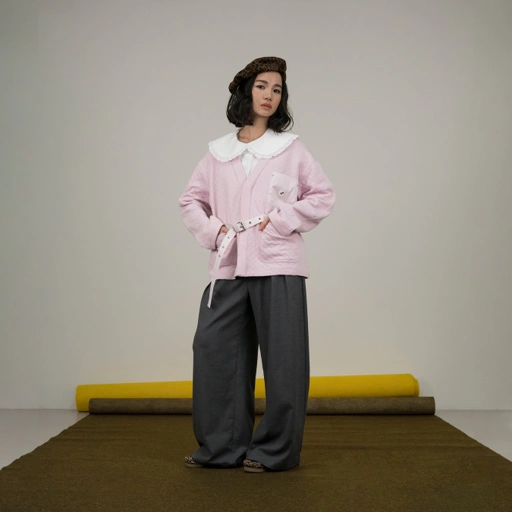 Image of A&O Chore Cardigan in Pink