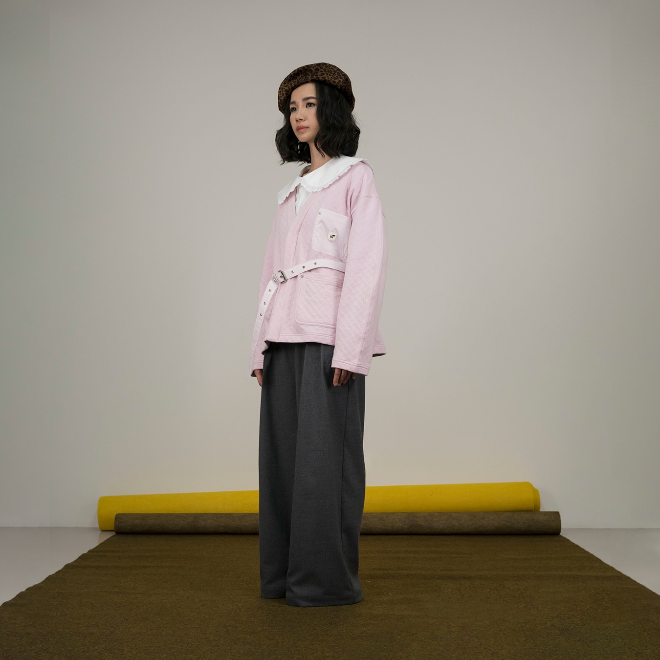 A&O Chore Cardigan in Pink