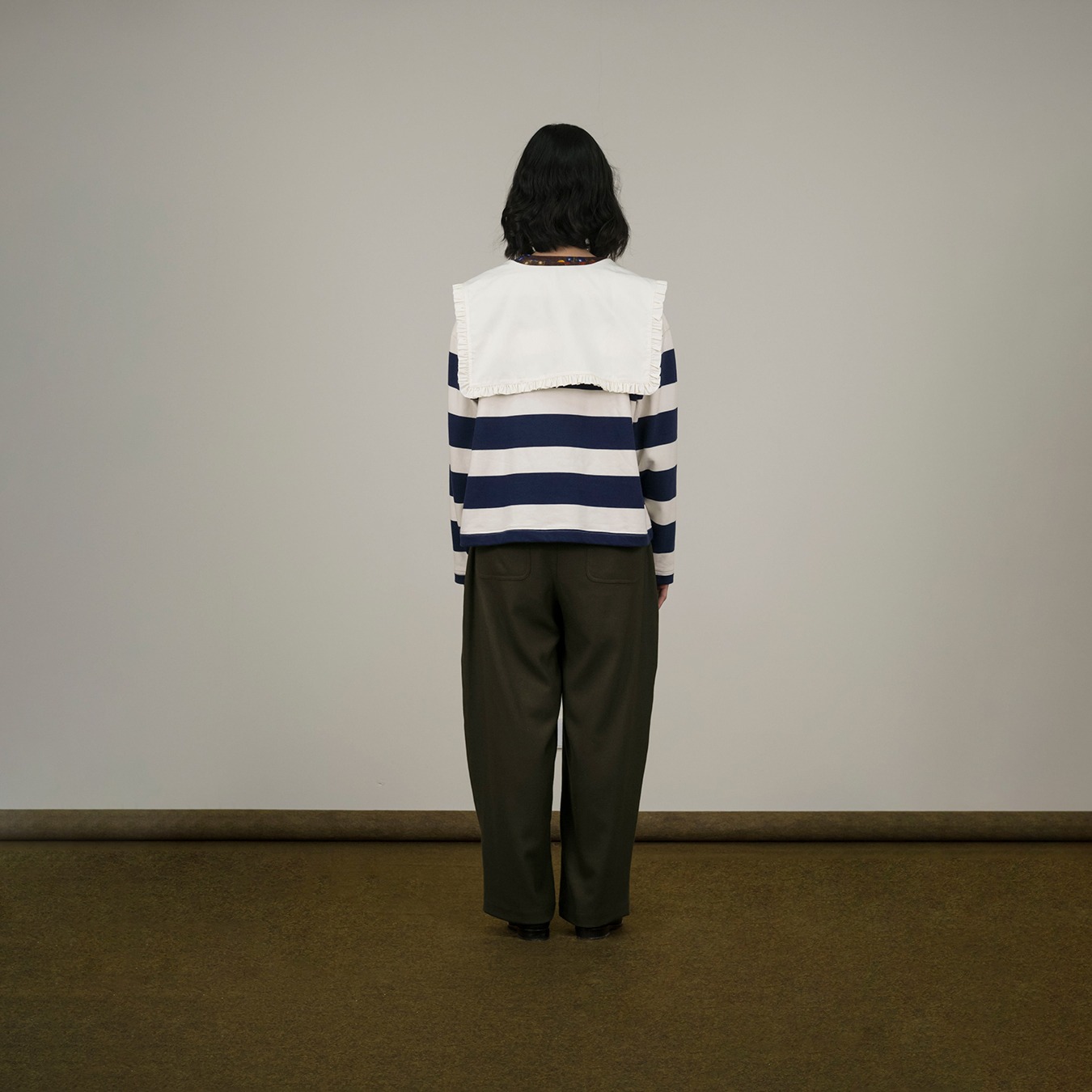 Girl Sailor Cardigan in Navy