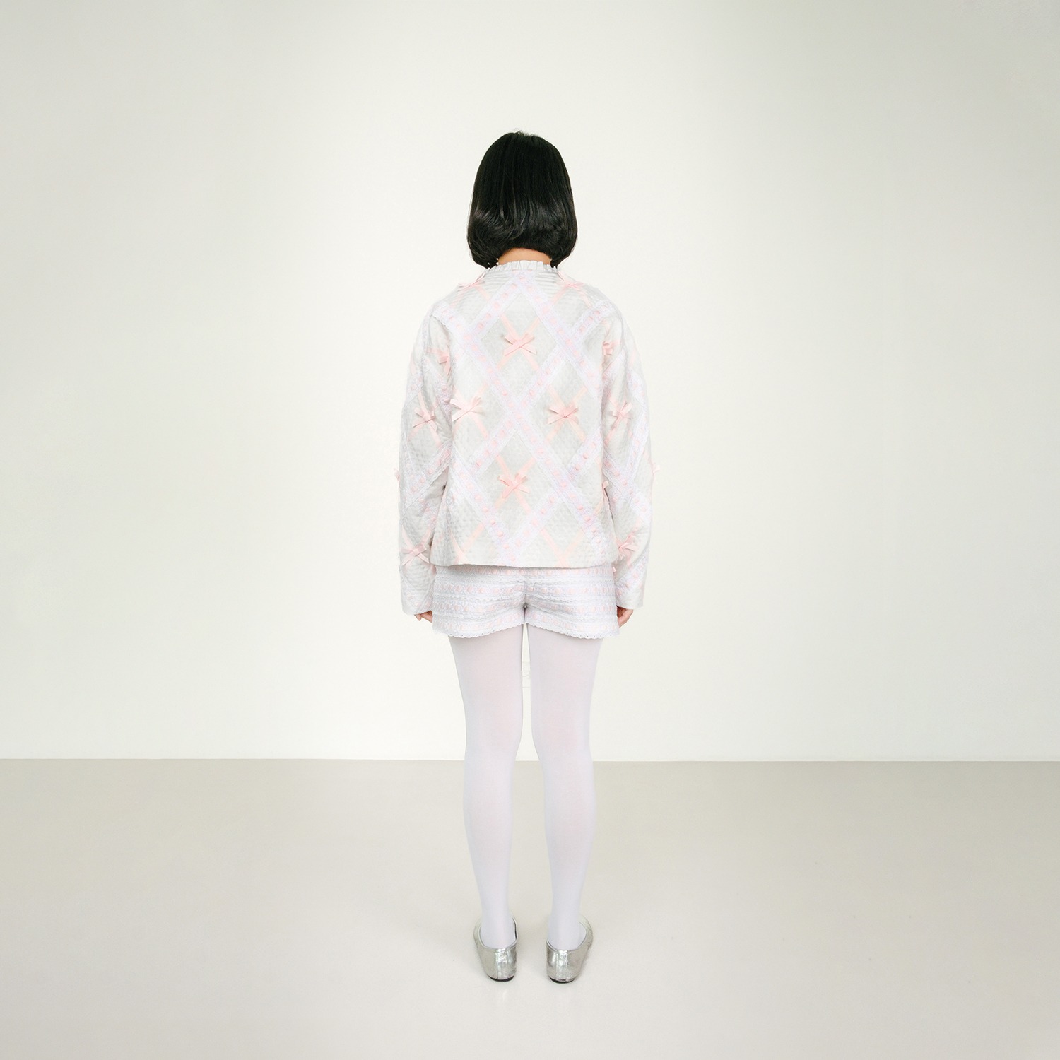 Argyle Broderie Ribbon Jacket