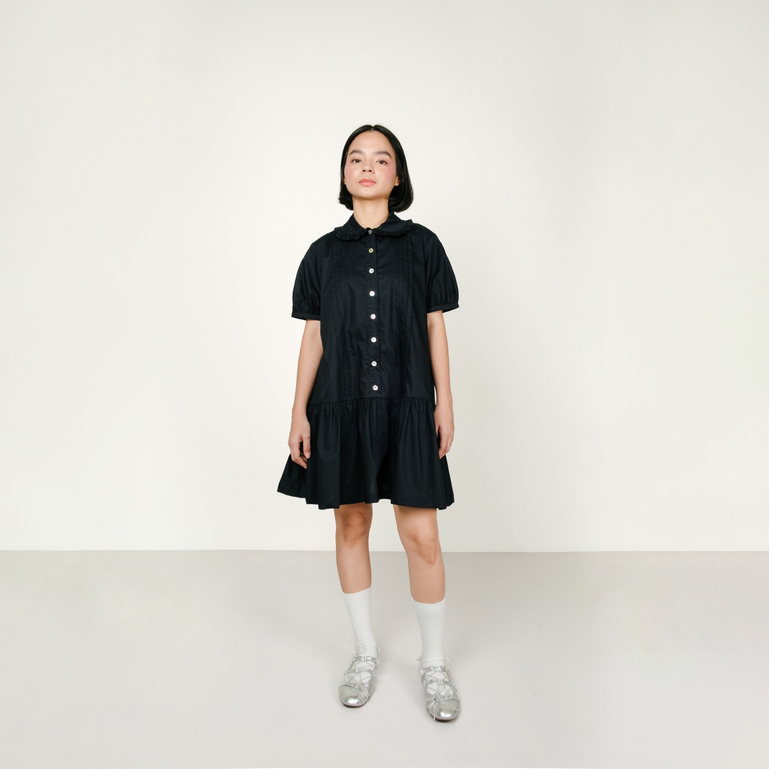 Vintage Girl Dress in Black