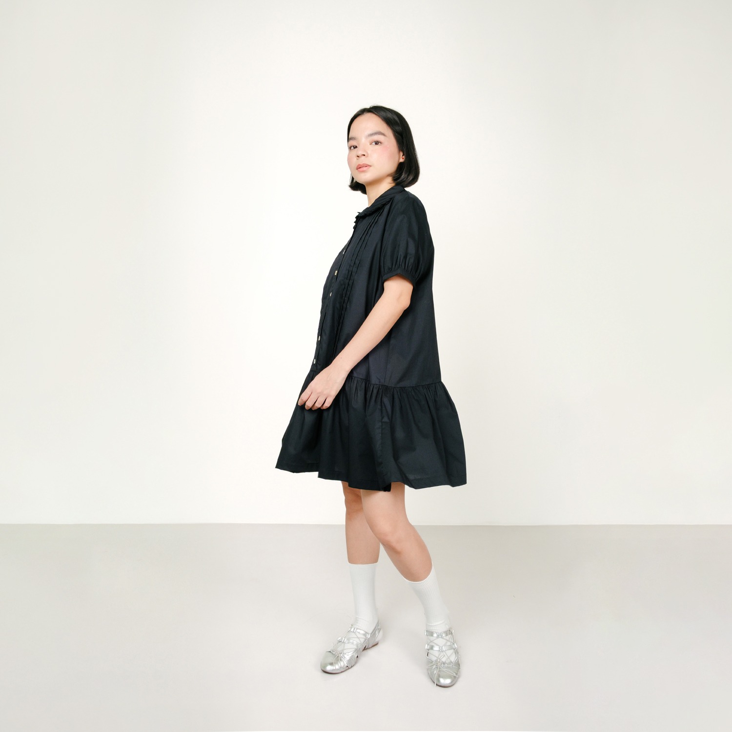 Vintage Girl Dress in Black