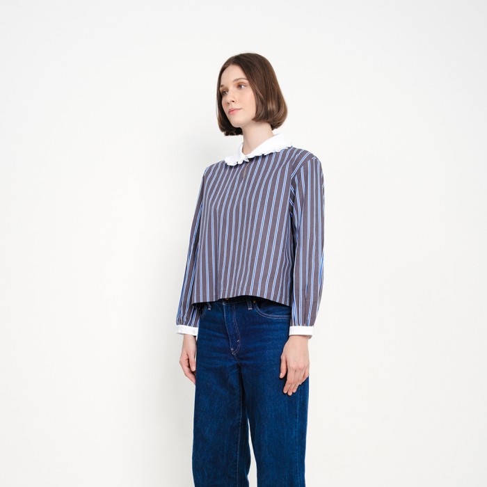 Girl Scandi Stripes Shirt