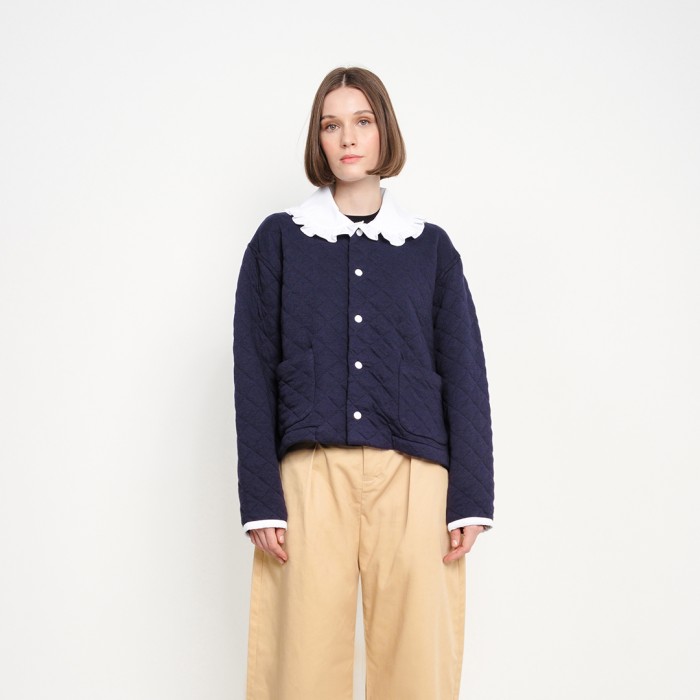 Girl Quilted Effect Jacket