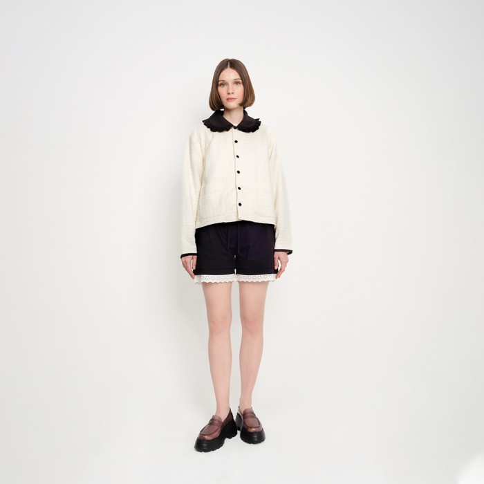 Girl Quilted Effect Jacket