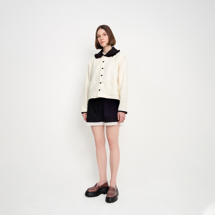 Girl Quilted Effect Jacket