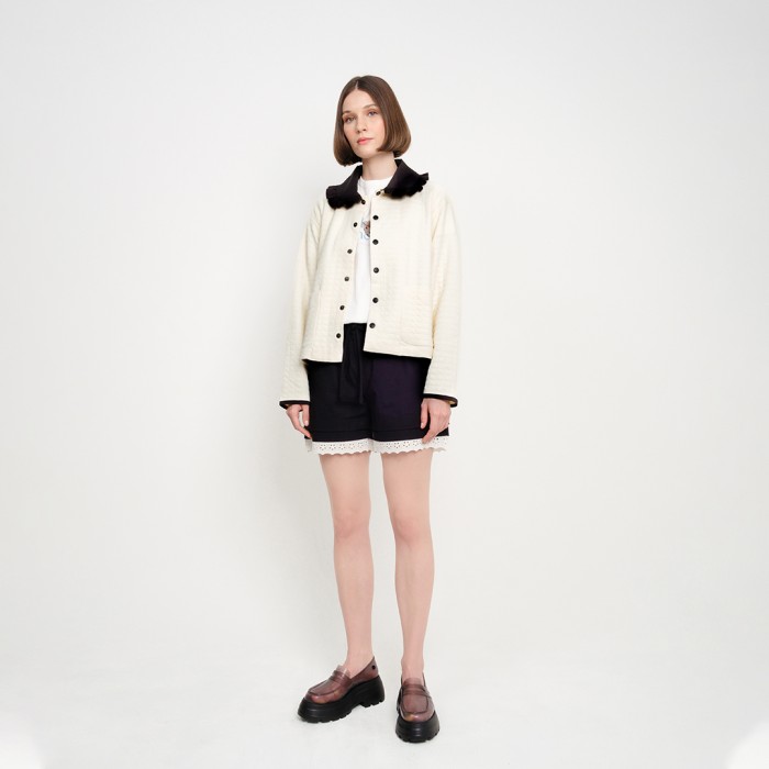 Girl Quilted Effect Jacket