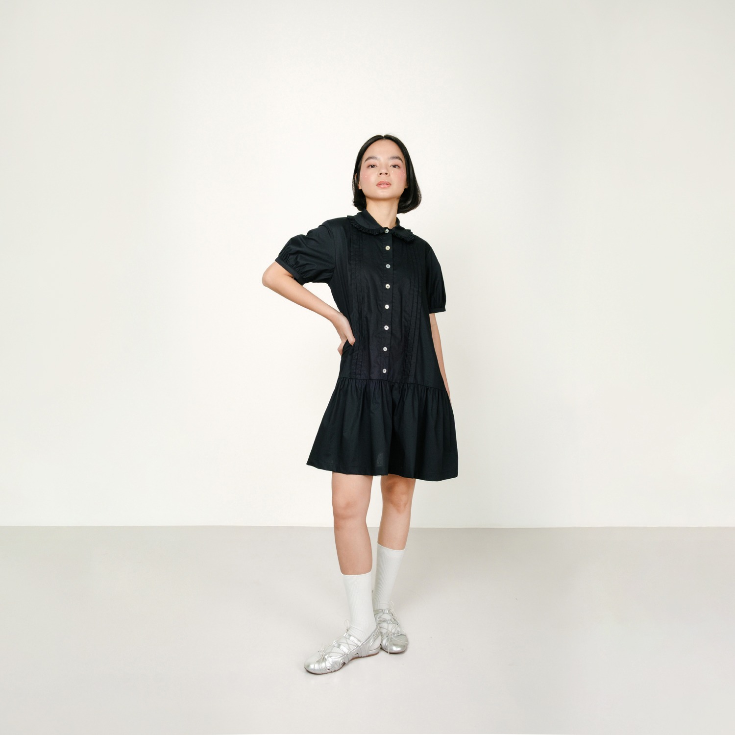 Vintage Girl Dress in Black