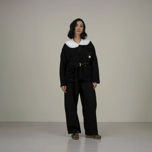 Image of A&O Chore Cardigan in Black