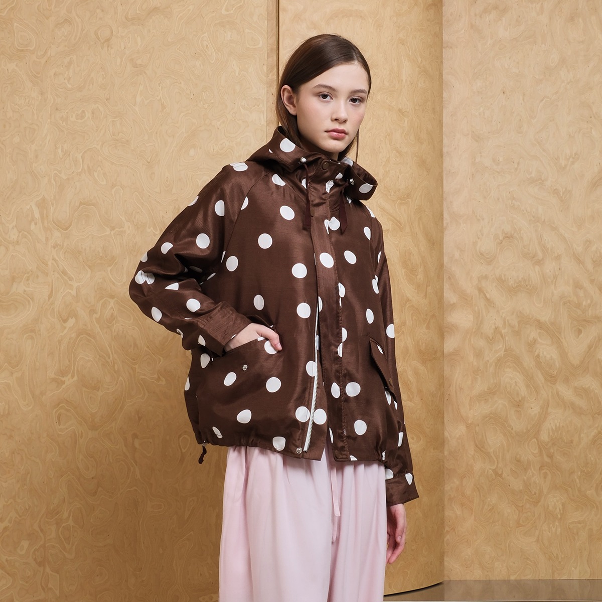 Polkadot Short Parka