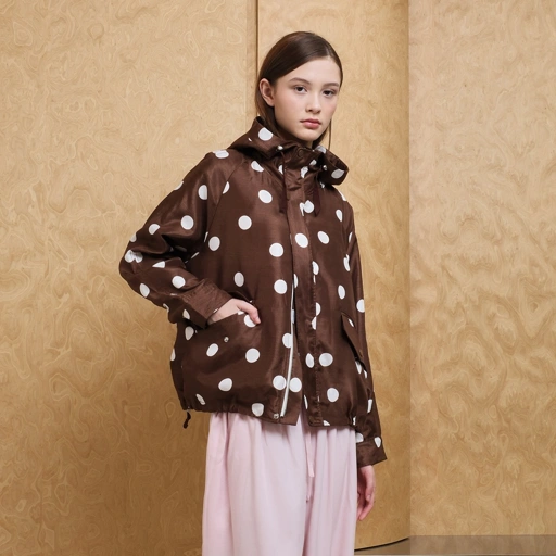 Polkadot Short Parka