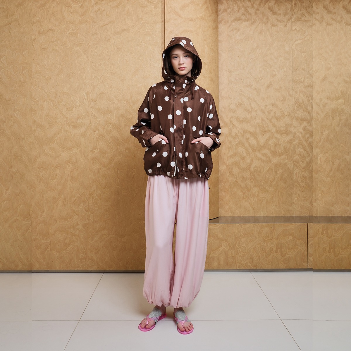 Polkadot Short Parka