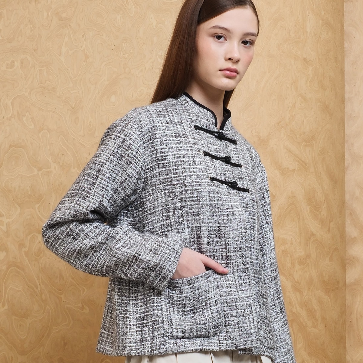 Tweed Shanghai Button Jacket 