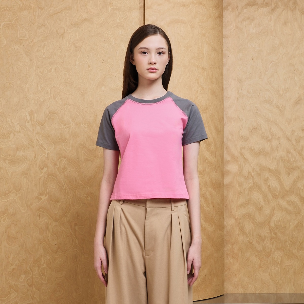 Candy Pink Raglan Tee
