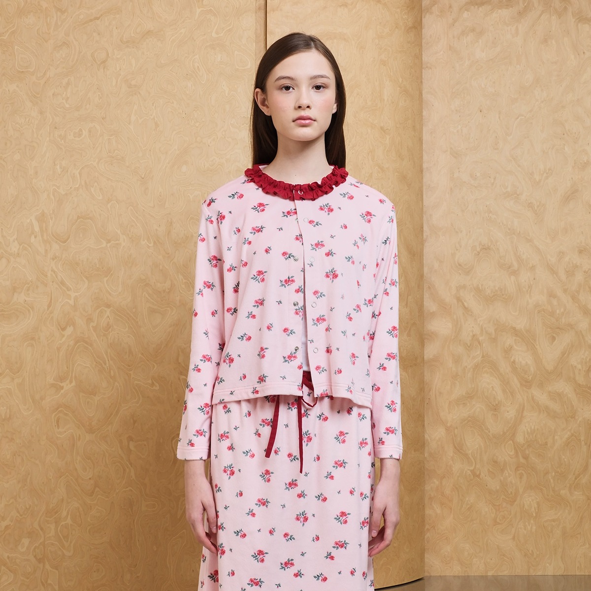 Rose Cardigan with Frill