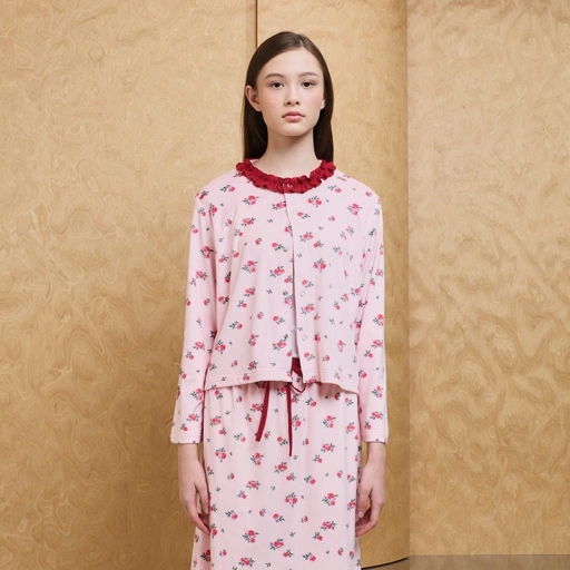 Rose Cardigan with Frill