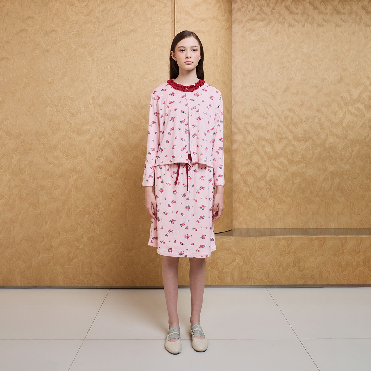 Rose Cardigan with Frill