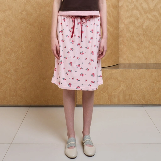 Rose Fuzzy Skirt