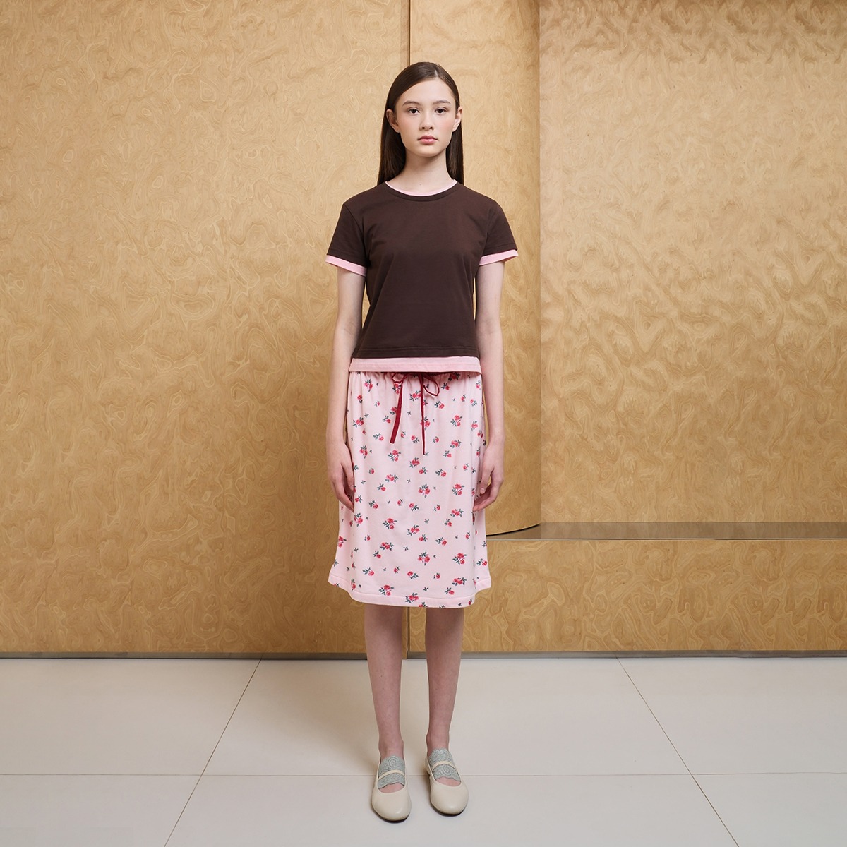 Rose Fuzzy Skirt
