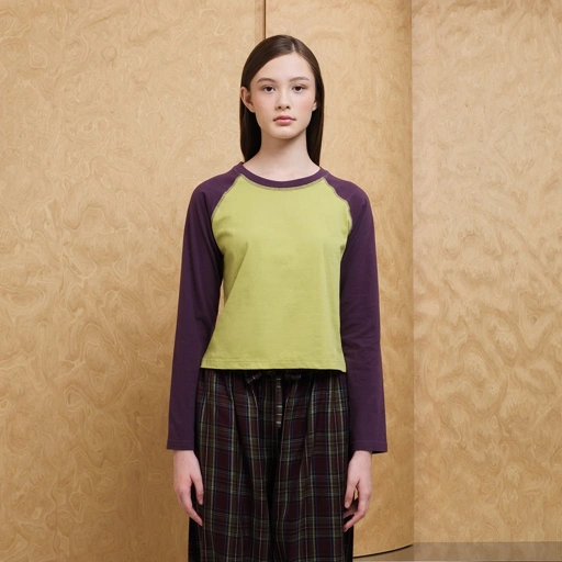 Pistachio LS Raglan Tee