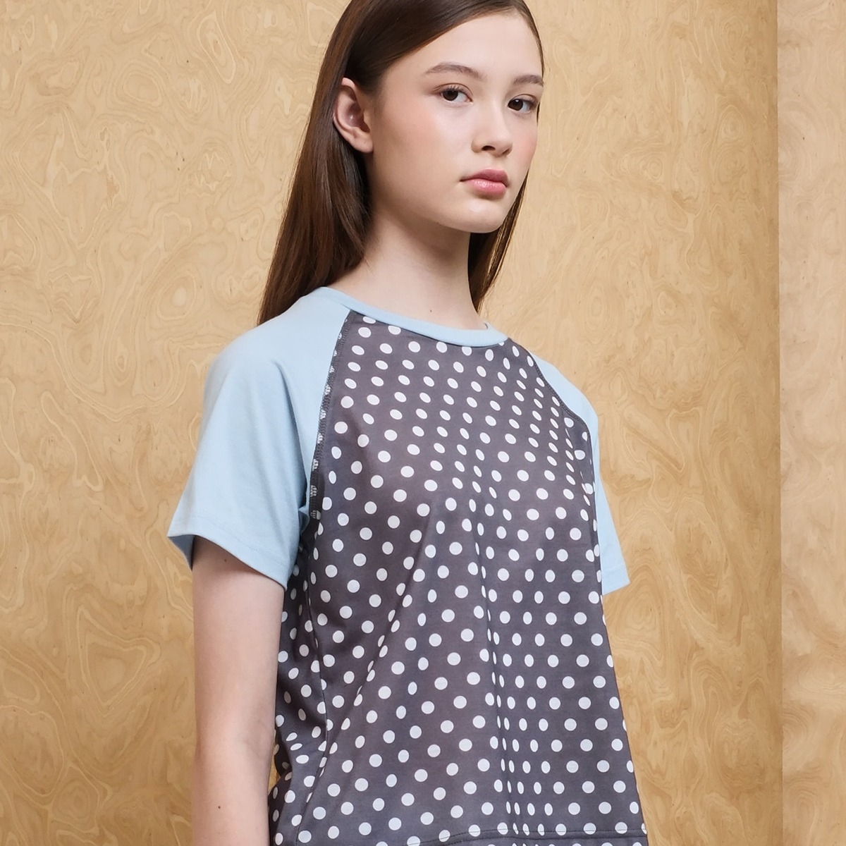 Polkadot Raglan Tee