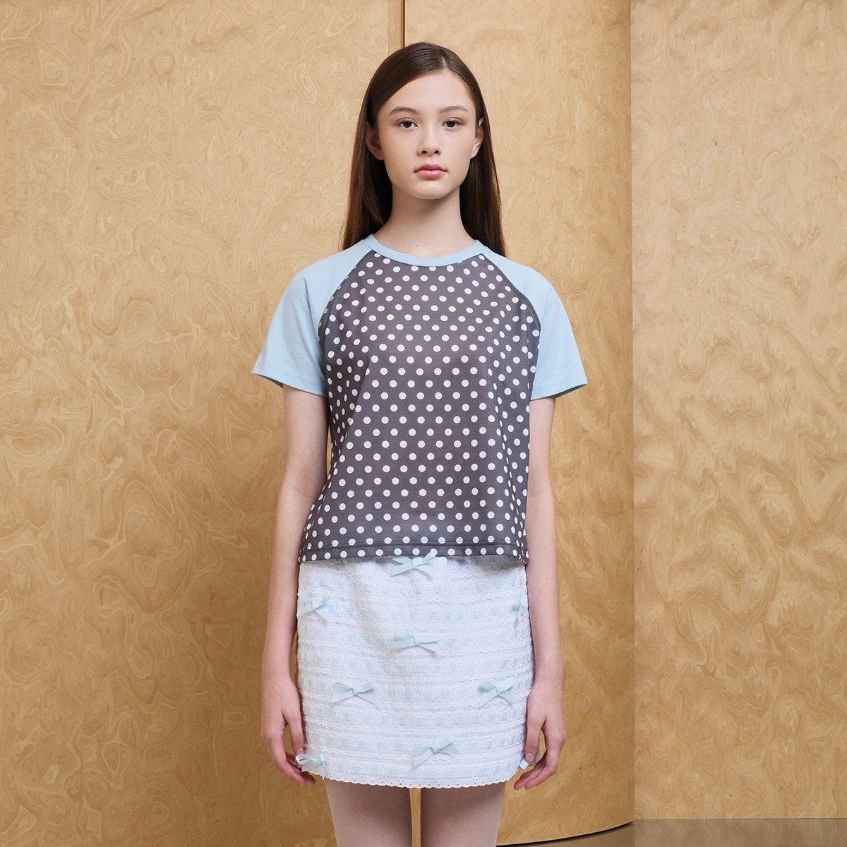 Polkadot Raglan Tee