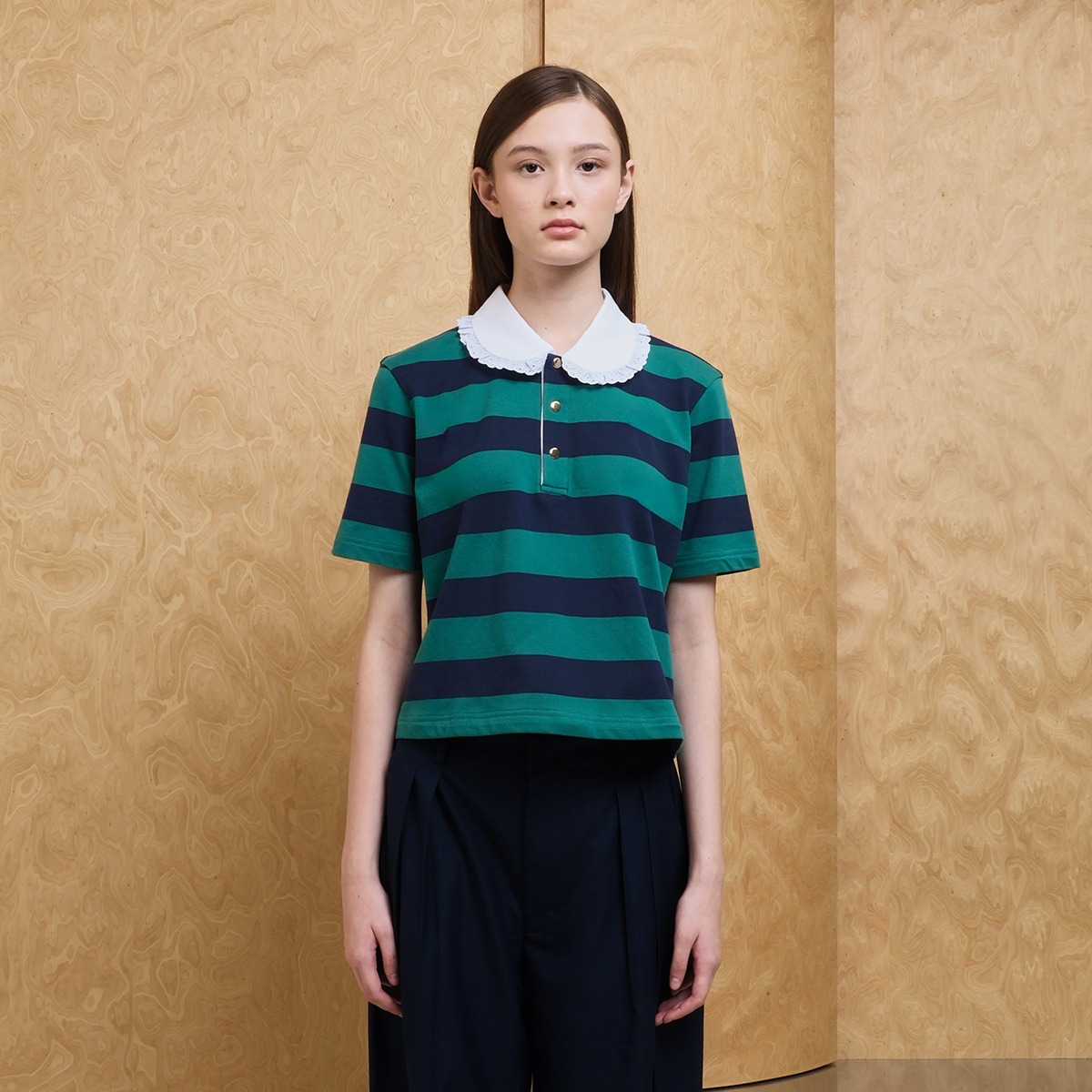 Peterpan Stripes Polo Shirt - Green