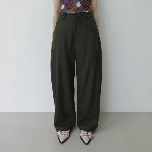Image of Rivet Soft Curve Pants in Dark Olive