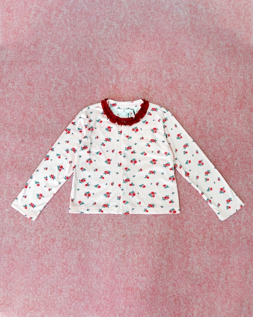 Image of Rose Cardigan with Frill