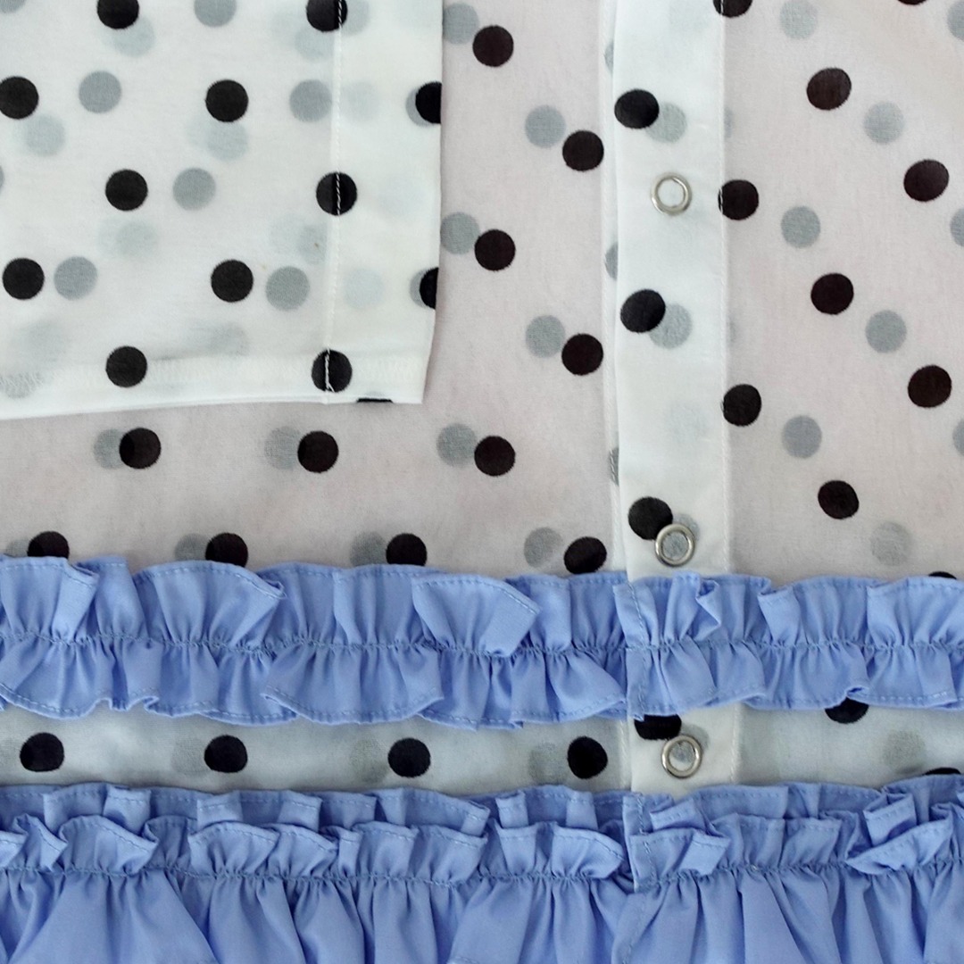 Polkadot Sheer Frill Cardigan