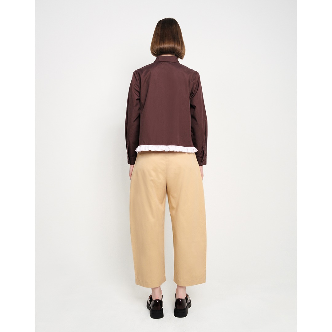 Frill Edge Long Sleeve Shirt