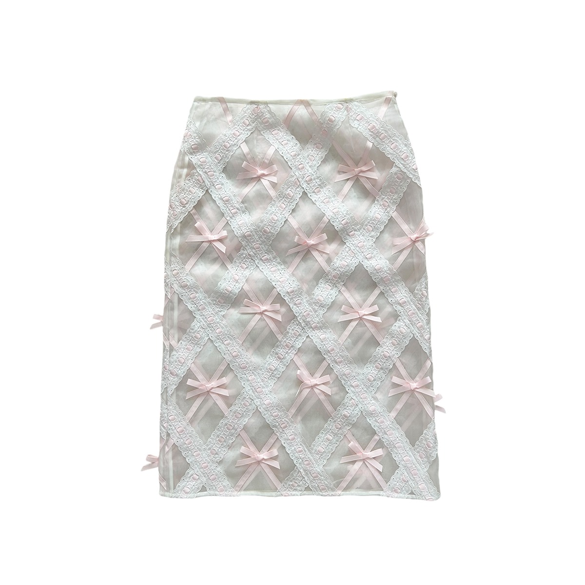 Argyle Broderie Skirt