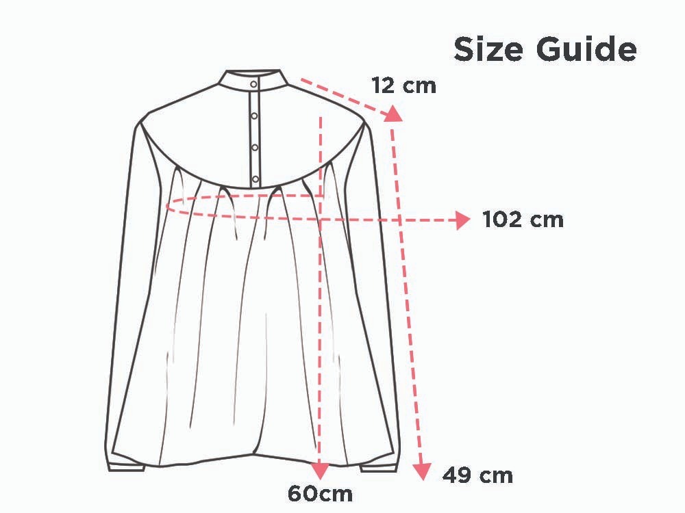 Mahogany Club Collar Tiered Shirt