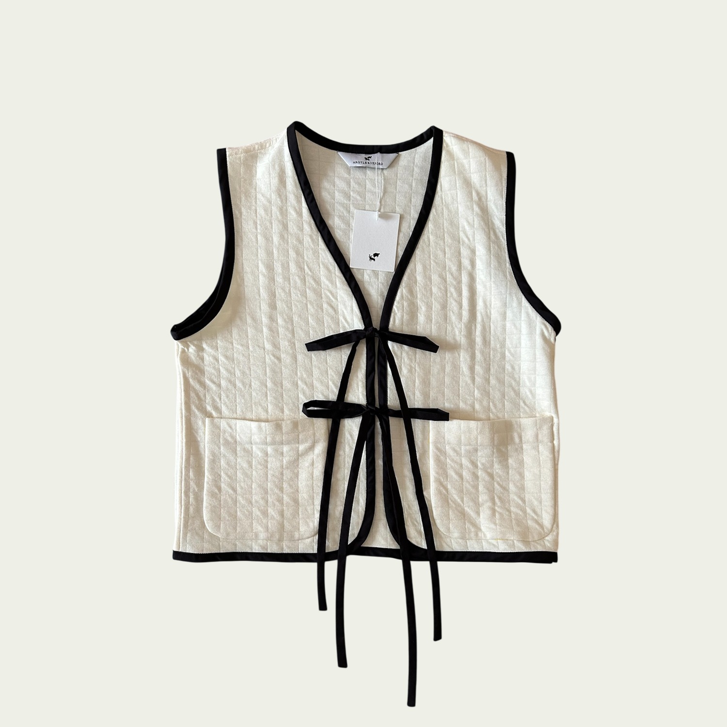 Tang Vest in navy wool blend