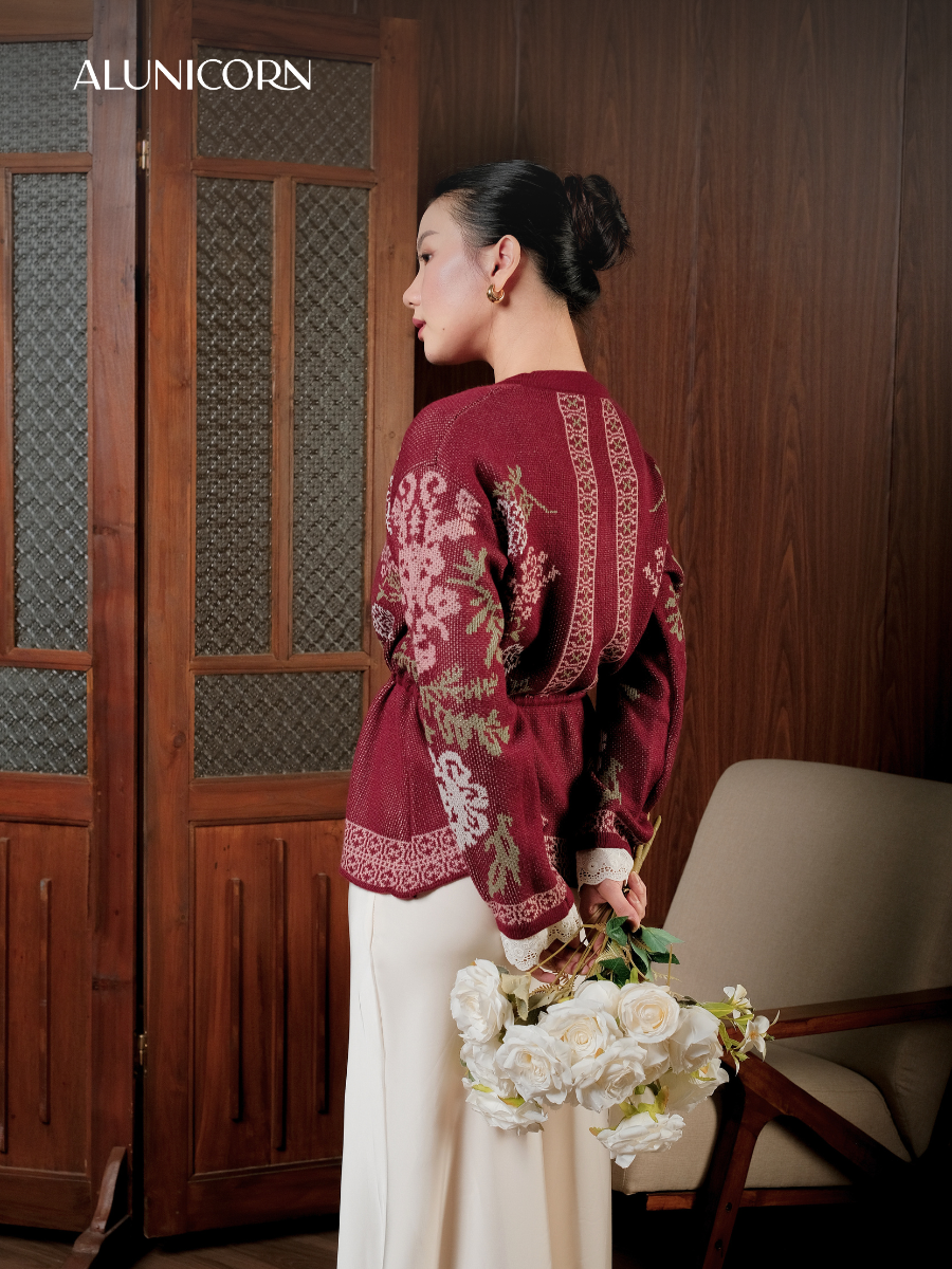 Alunicorn - Senra Series Raine - Cardigan Blouse Wanita Korean Style Knitwear Premium Elegant Casual Outer Rajut Fashion Cewek Kekinian