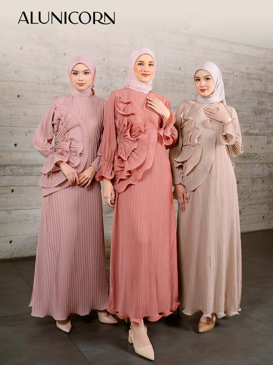 Alunicorn - Prisha Dress - Dress Plisket- Dress Mom's