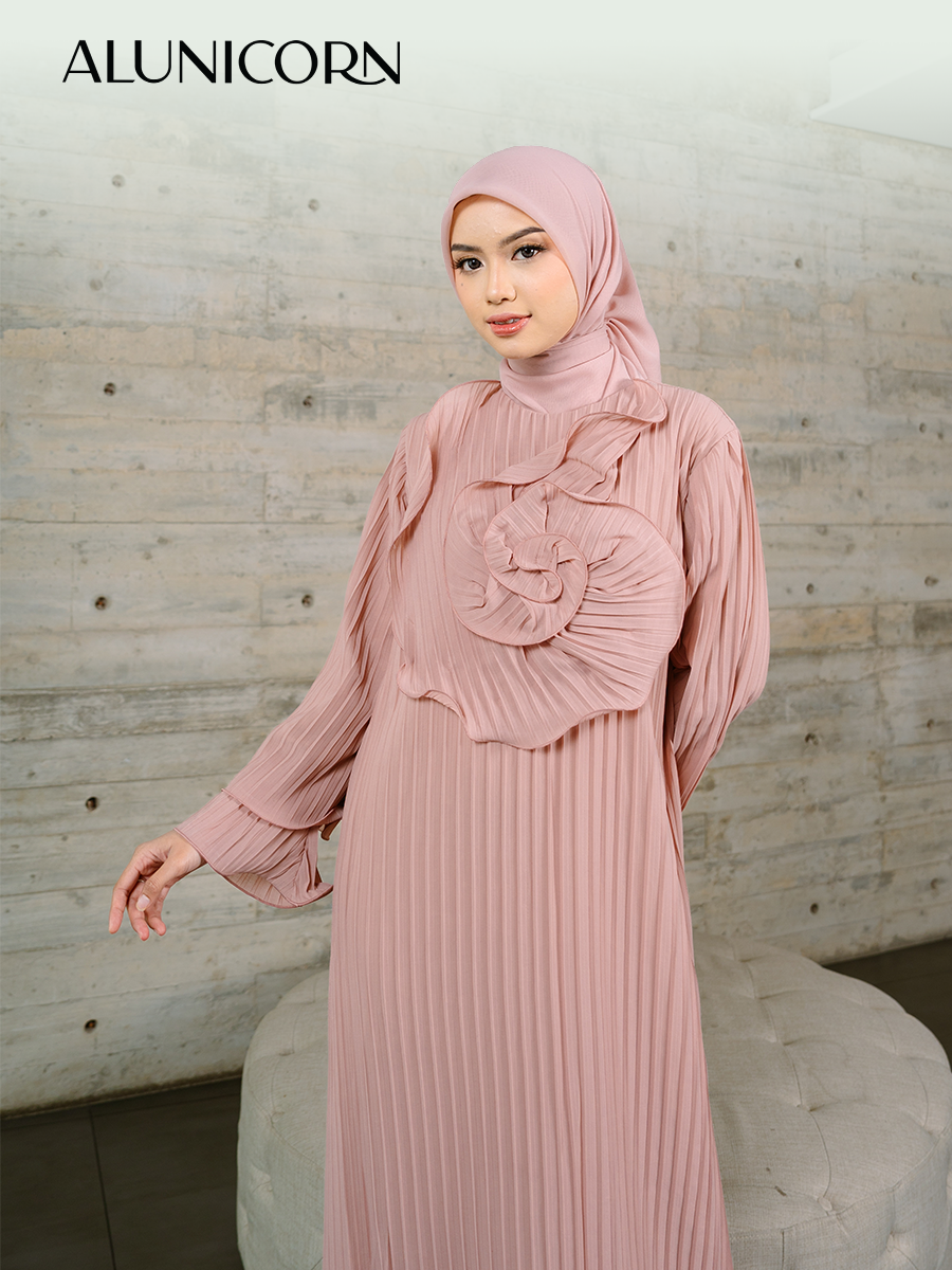 Alunicorn  - Indirha Dress -  Dress Plisket- Dress Mom's